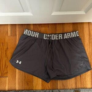 Under armour grey athletic shorts